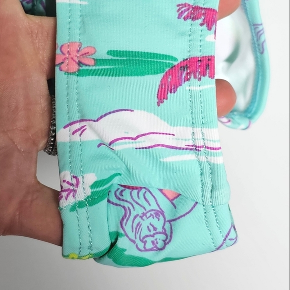 HATLEY Tropical Mermaid Ruffle 1 pc Swimsuit NWT - Picture 6 of 10